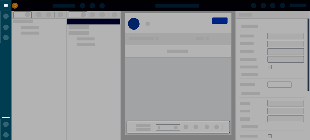 adaptive designer user interface side navigation