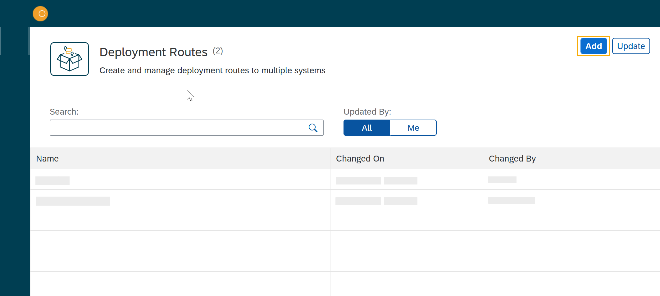 deployment routes overview add