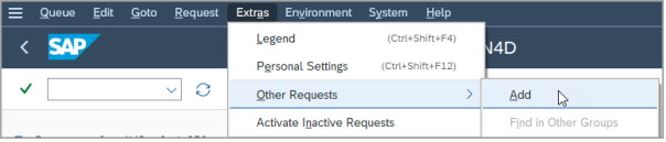 sap other requests add