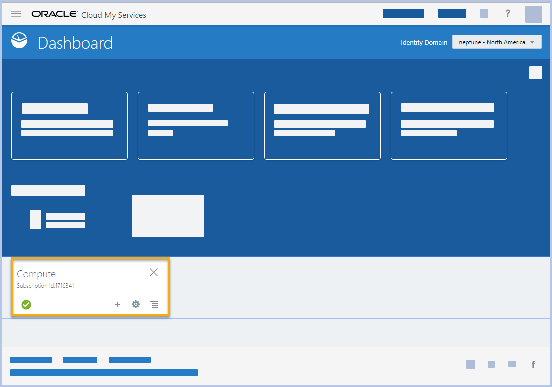 oracle cloud dashboard