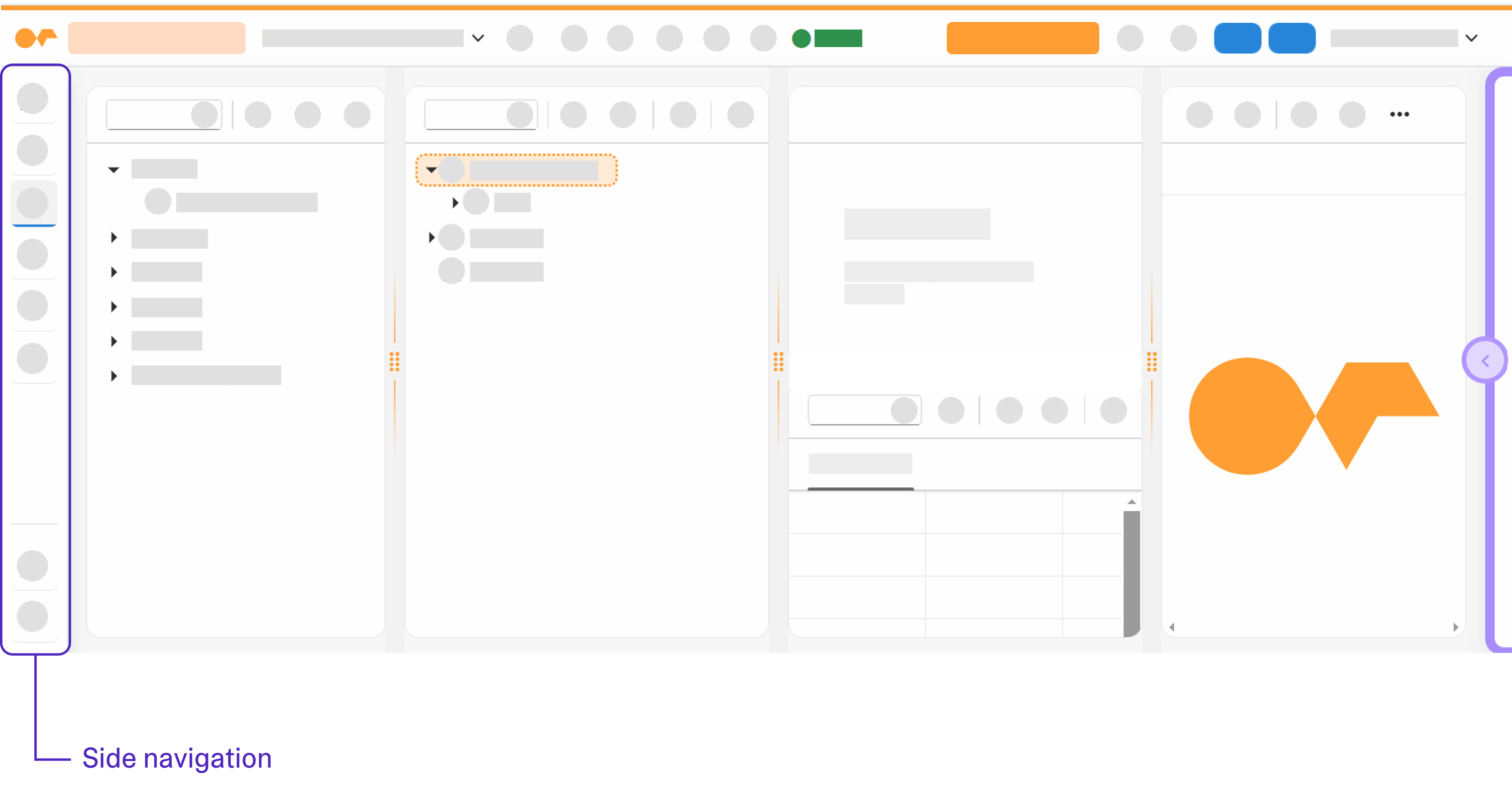 app designer side navigation