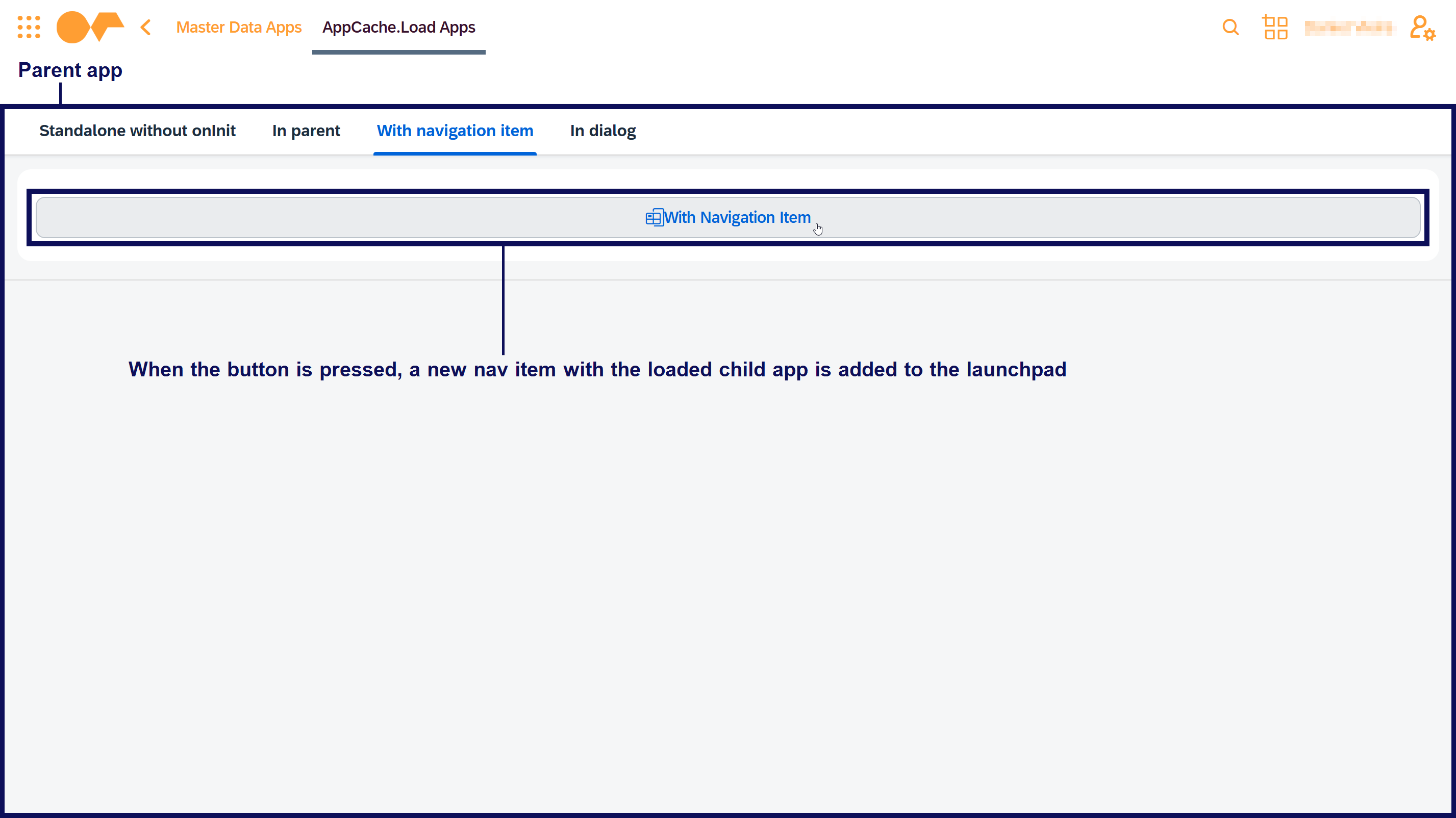 With navigation item scenario: When button is pressed