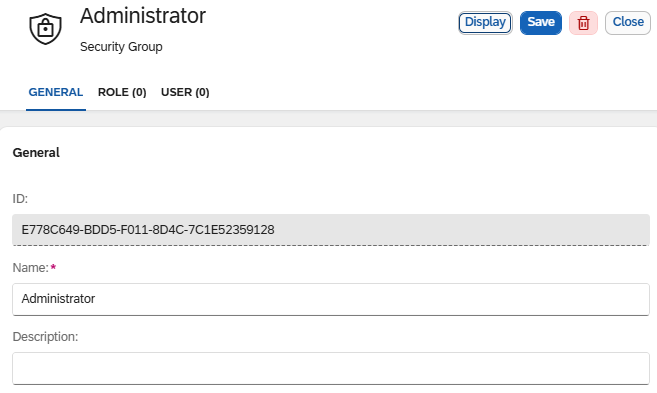 security group administrator