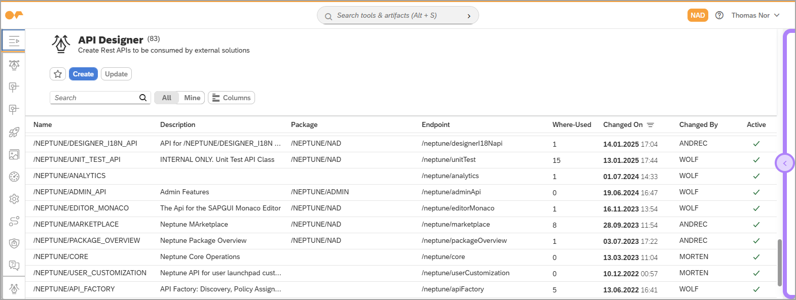 sap api designer