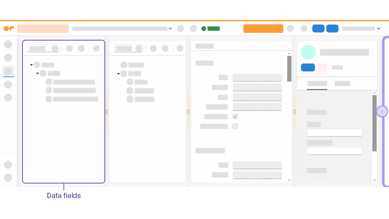 adaptive designer data fields