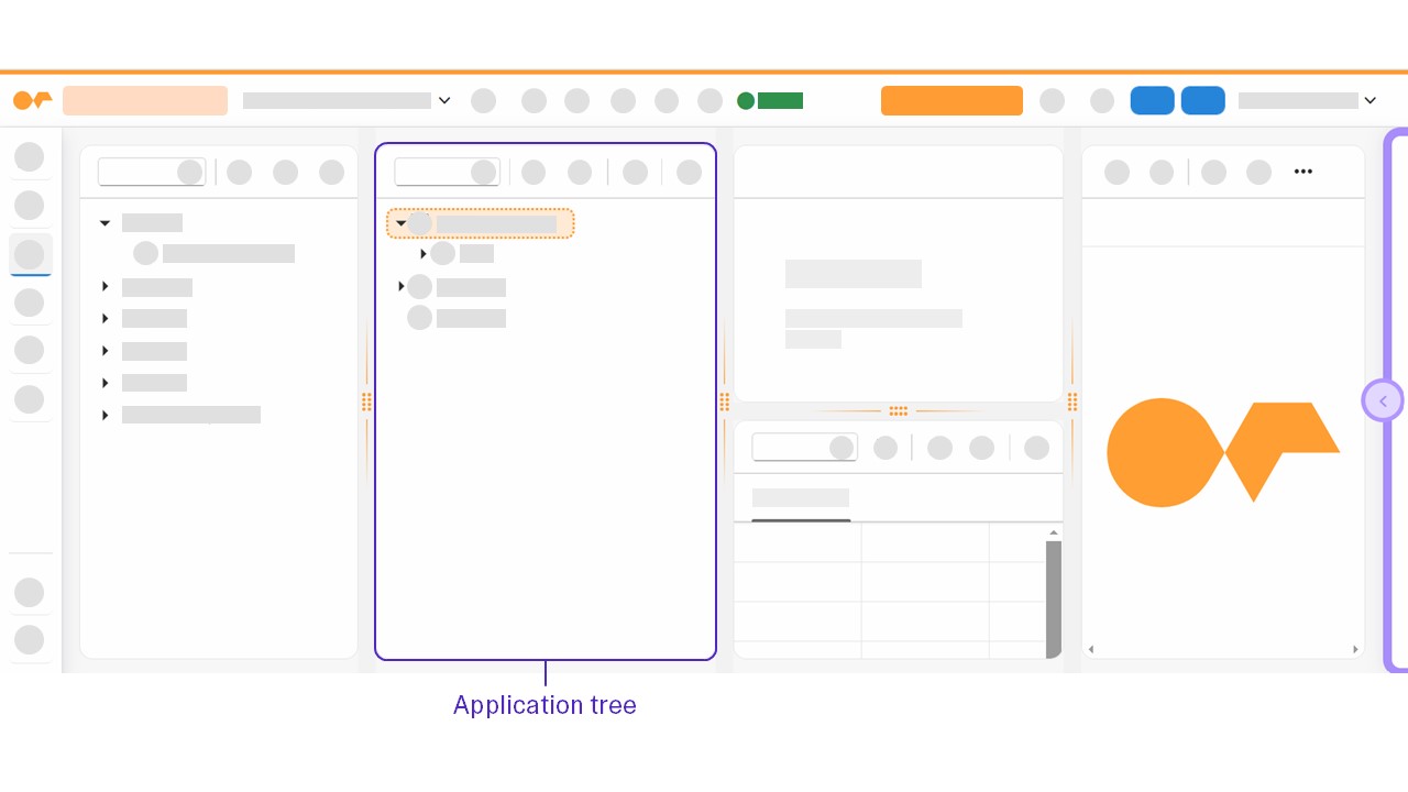 app designer application tree