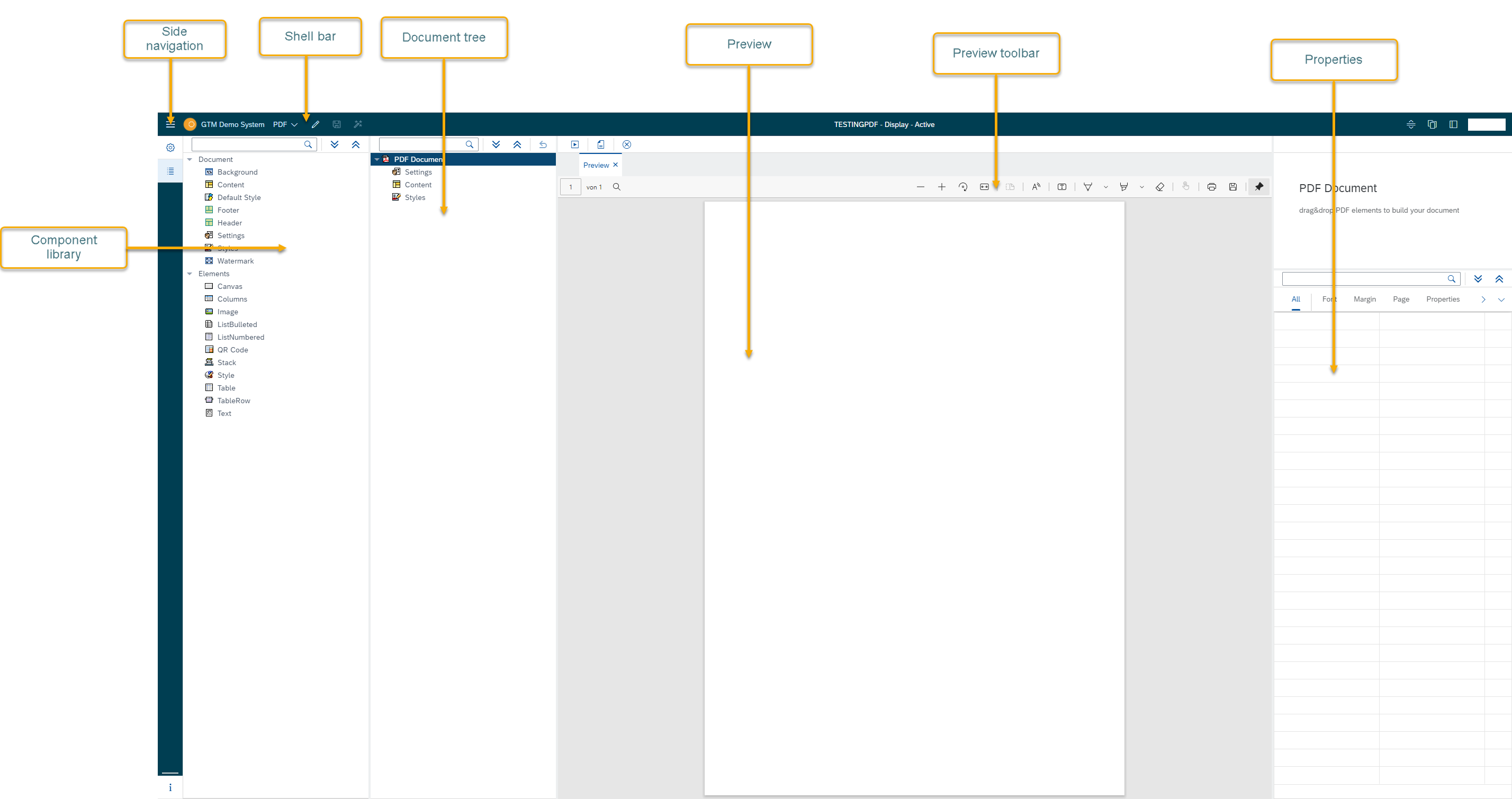 pdf designer at a glance