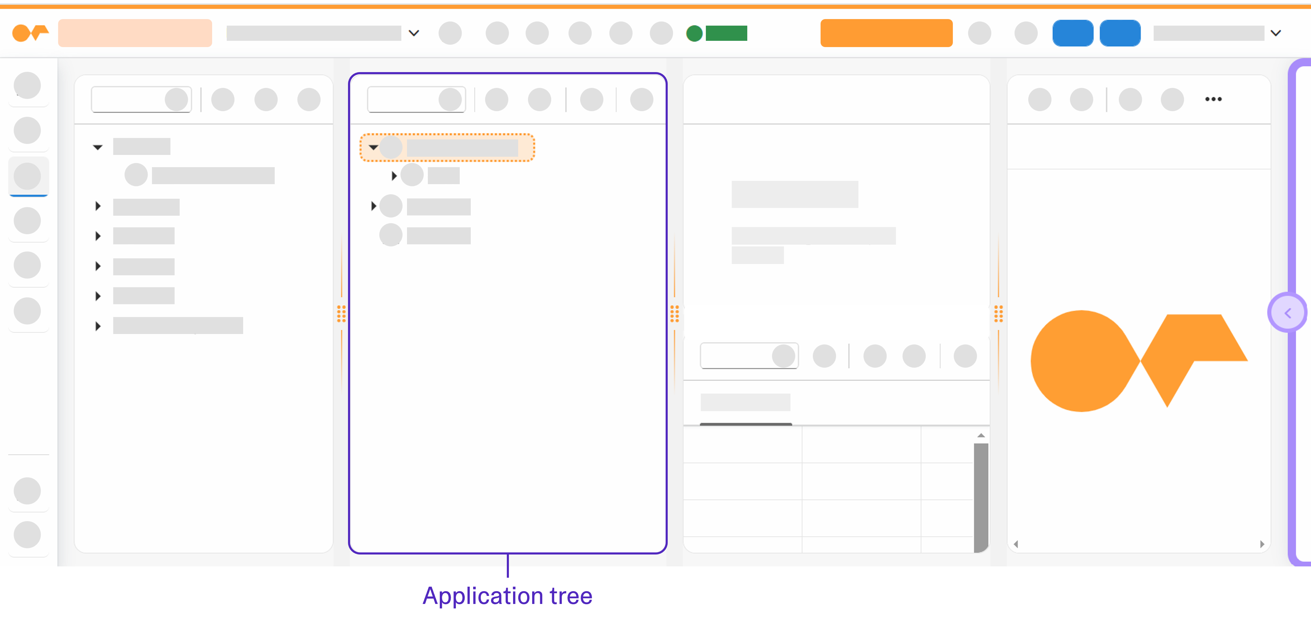 app designer application tree