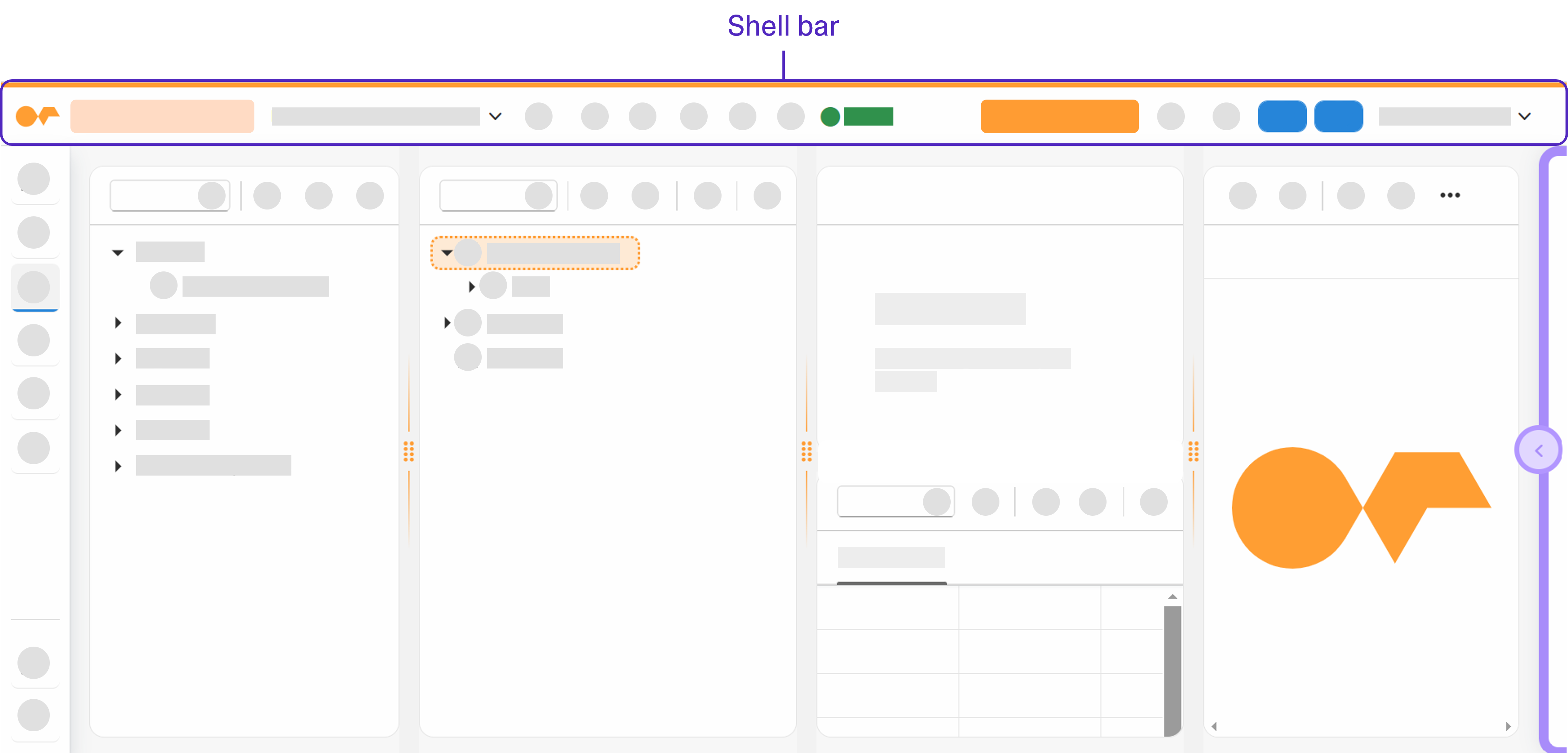 app designer shell bar