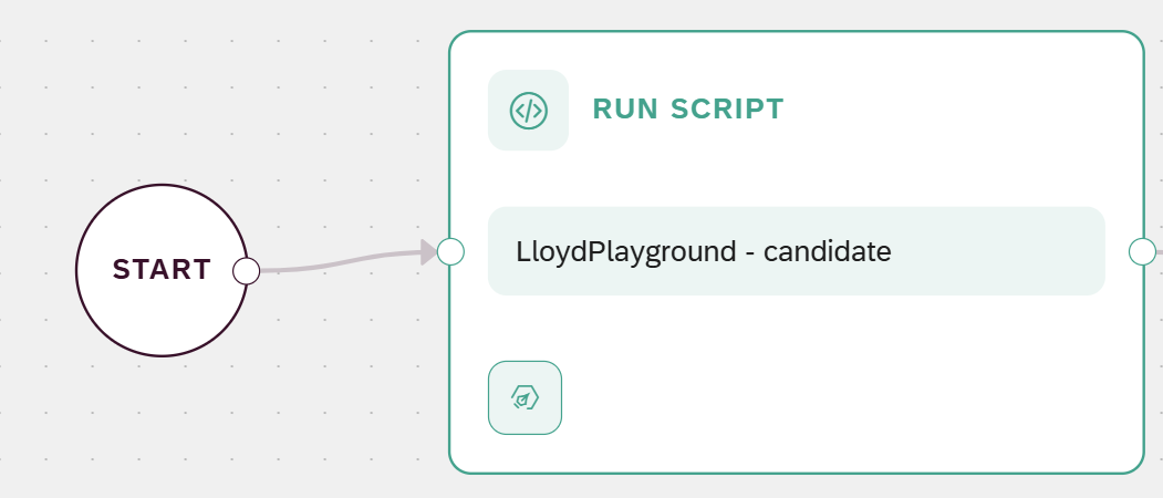 process flows add script expose its output 1