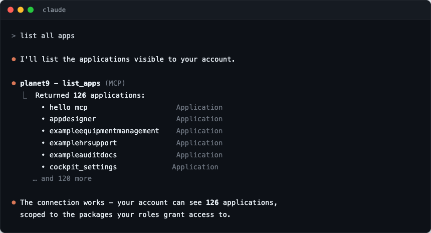 list apps