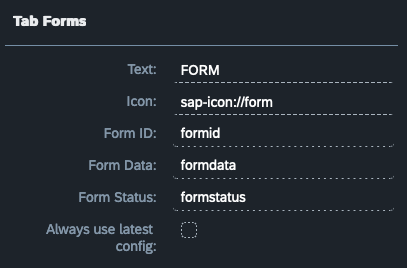 neptune forms tab form