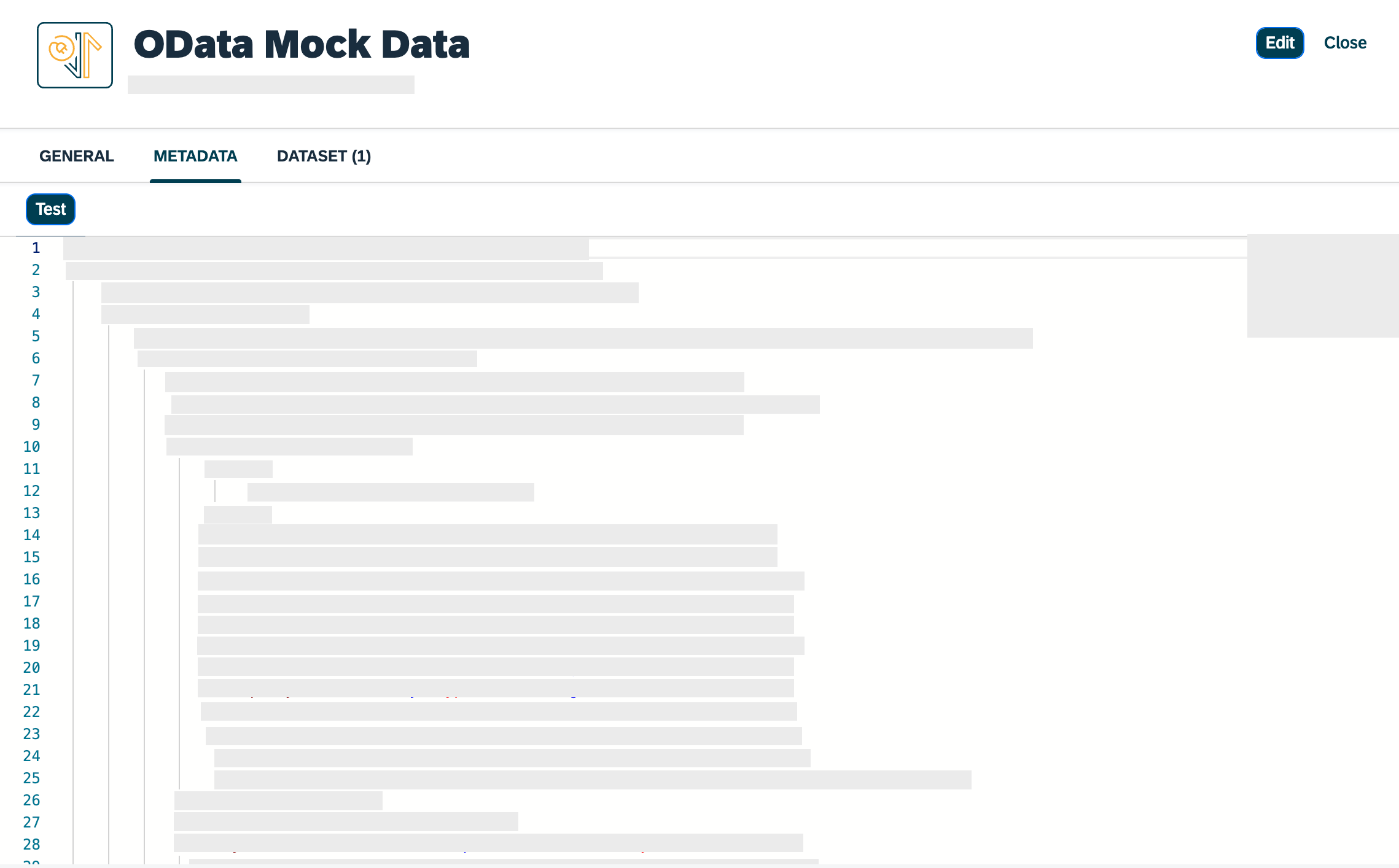 odata mock data metadata example