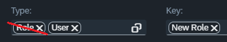 extended audits audit logs search search options type role delete