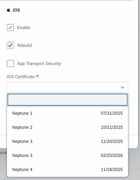 certificate expiry