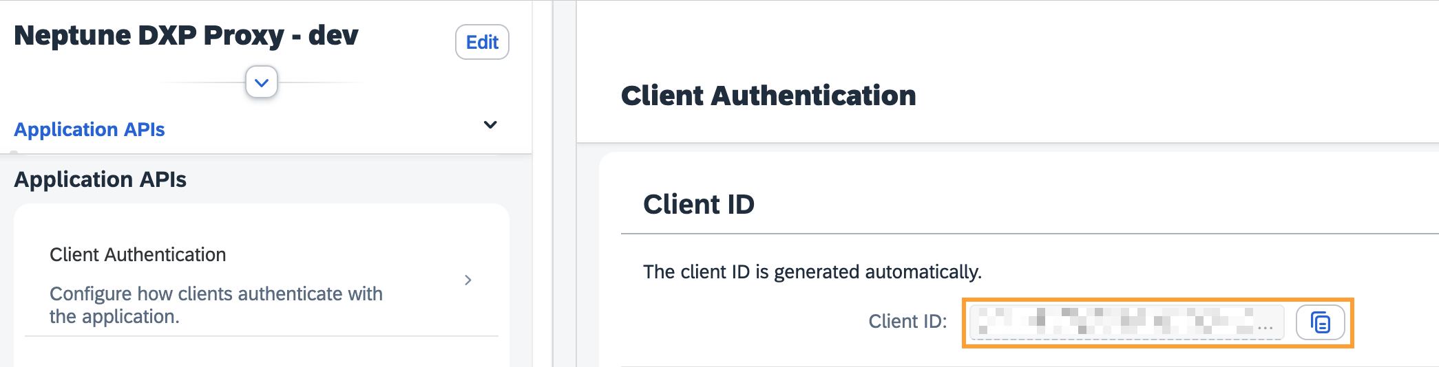 neptune proxy clientid