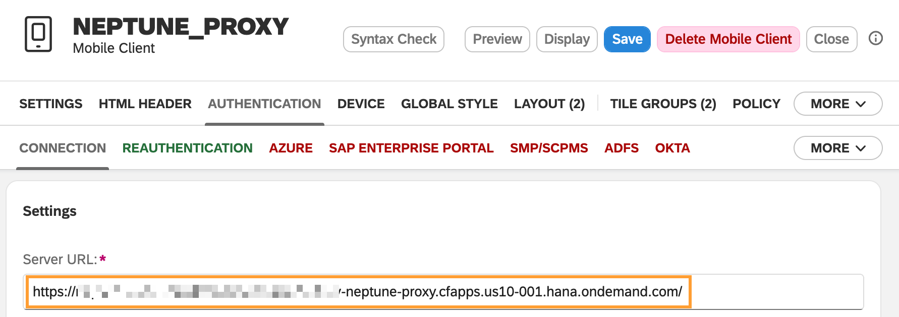 neptune proxy mobile client auth