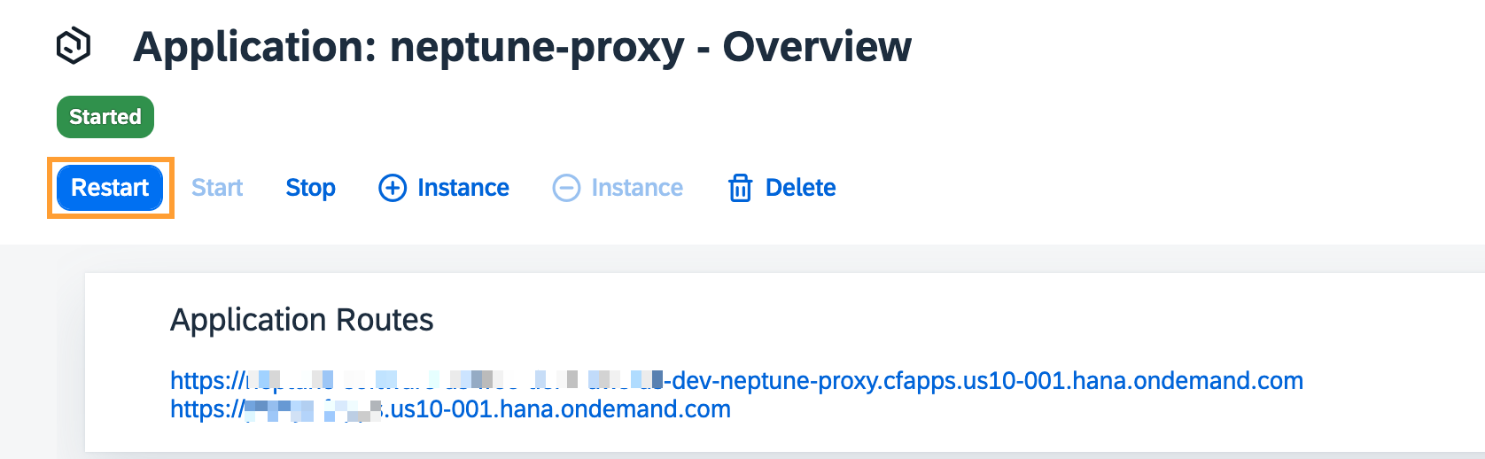 neptune proxy restart