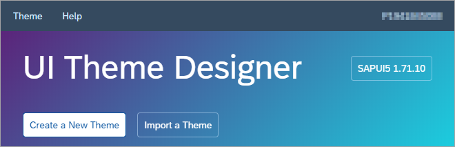 theme designer choose version