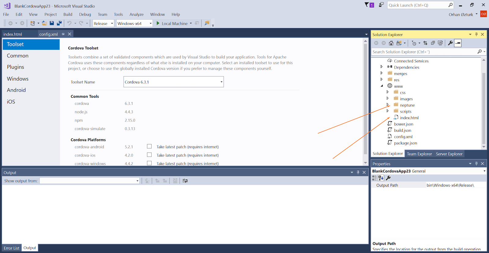 win10client visualstudio insertafterunzip