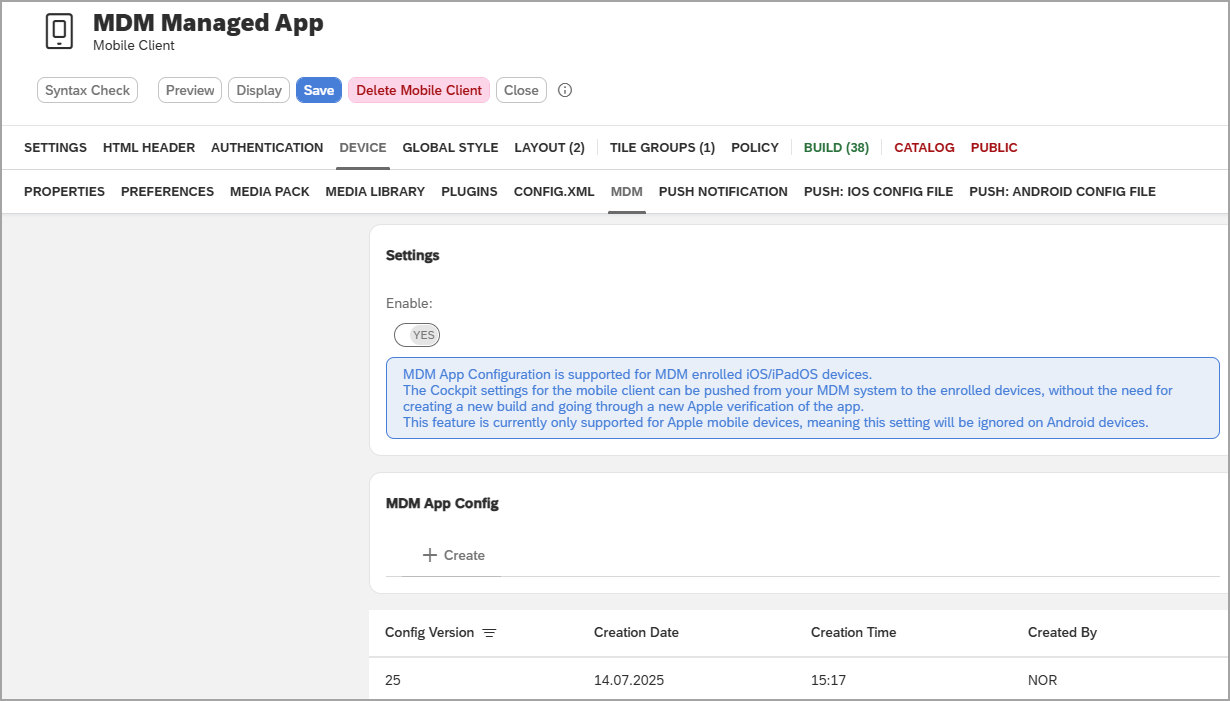 mobile client device mdm cockpit