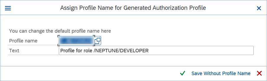 assign name authorization profile