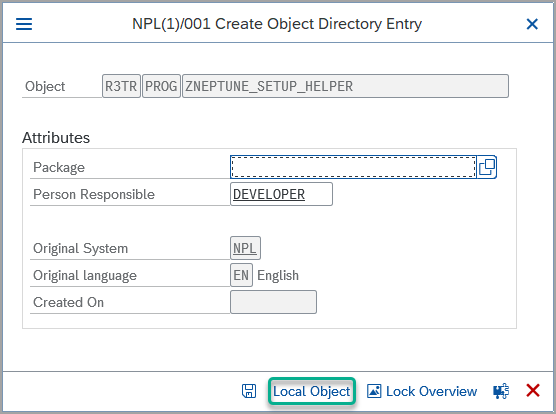 automated installation create object directory entry