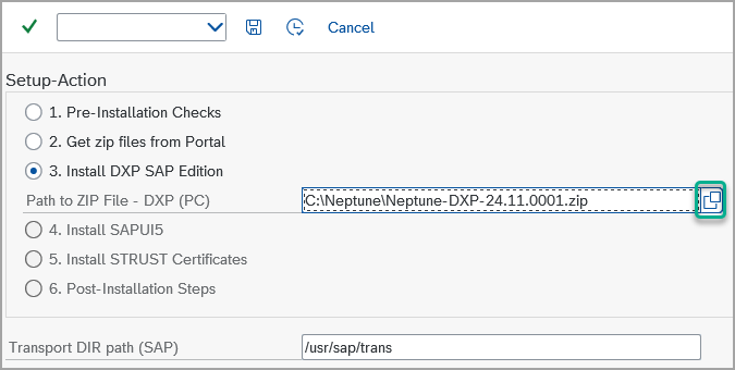automated installation locate installation zip