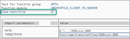 function module archivfile