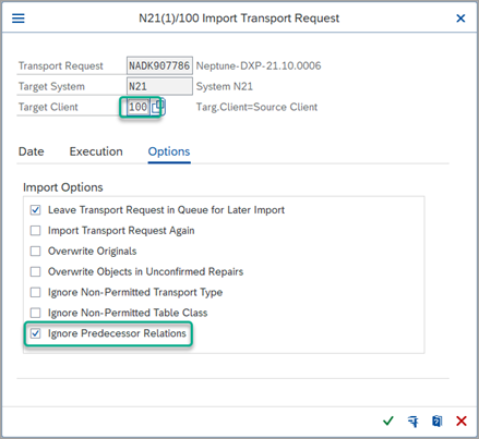 ignore predecessor relations