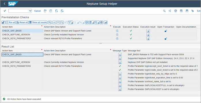 setup helper user interface