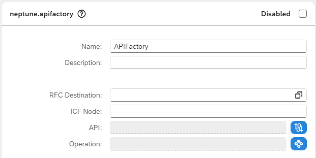 api factory app designer select screen