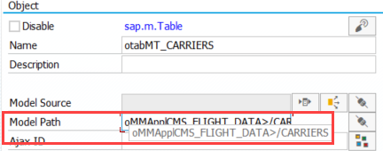 app designer multimodel example tables model path