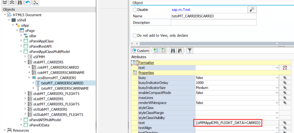 app designer multimodel example tables property finally