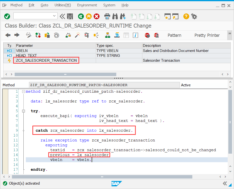 exceptionHandling Example Chain GUI Coding