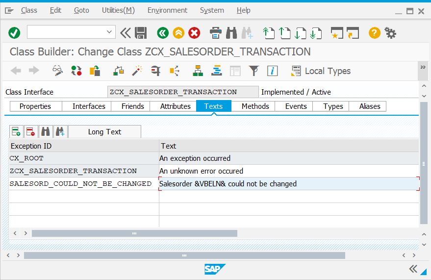 exceptionHandling Example Chain Transaction