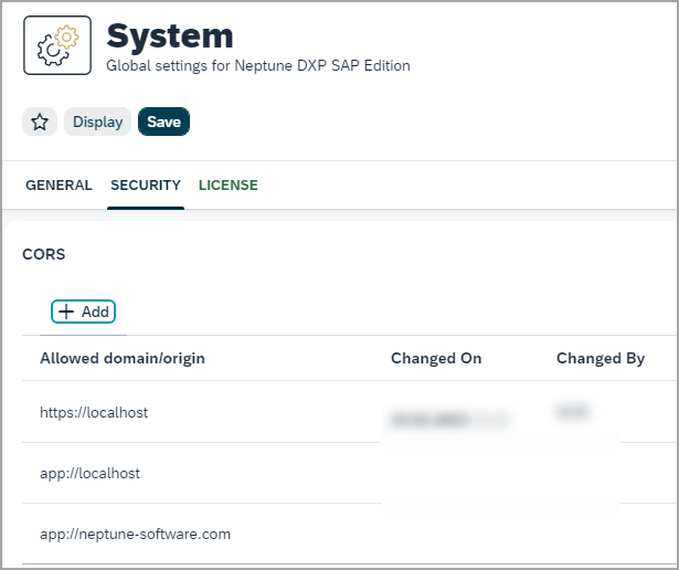 settings cors system