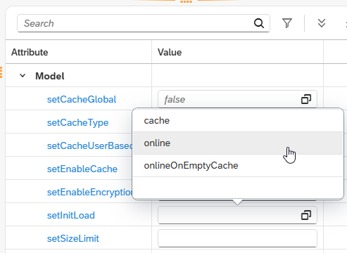 odata source app designer bind element