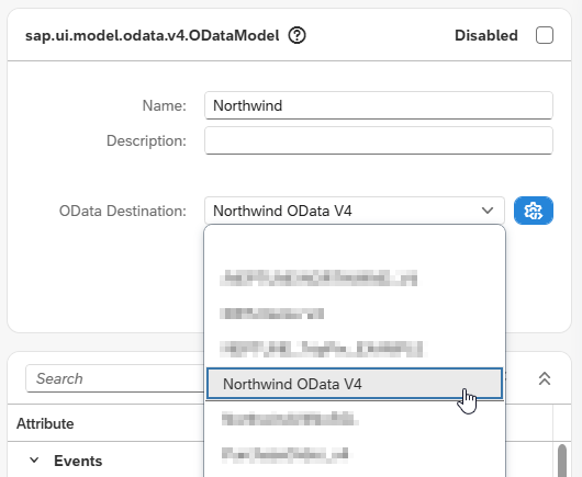 odata source floorplan model