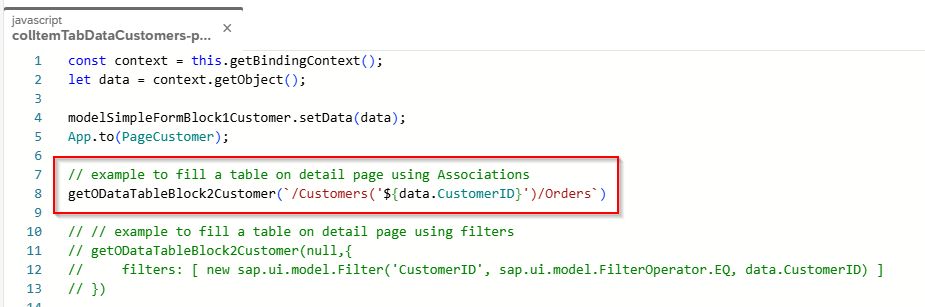odata source floorplan related script