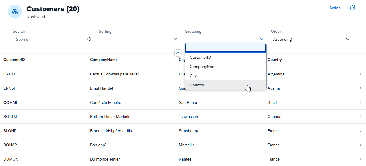 odata source floorplan worklist run