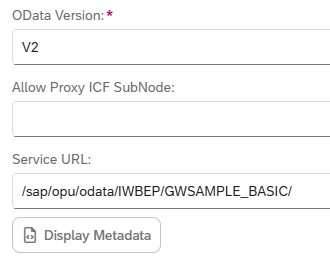 odata source same system service url